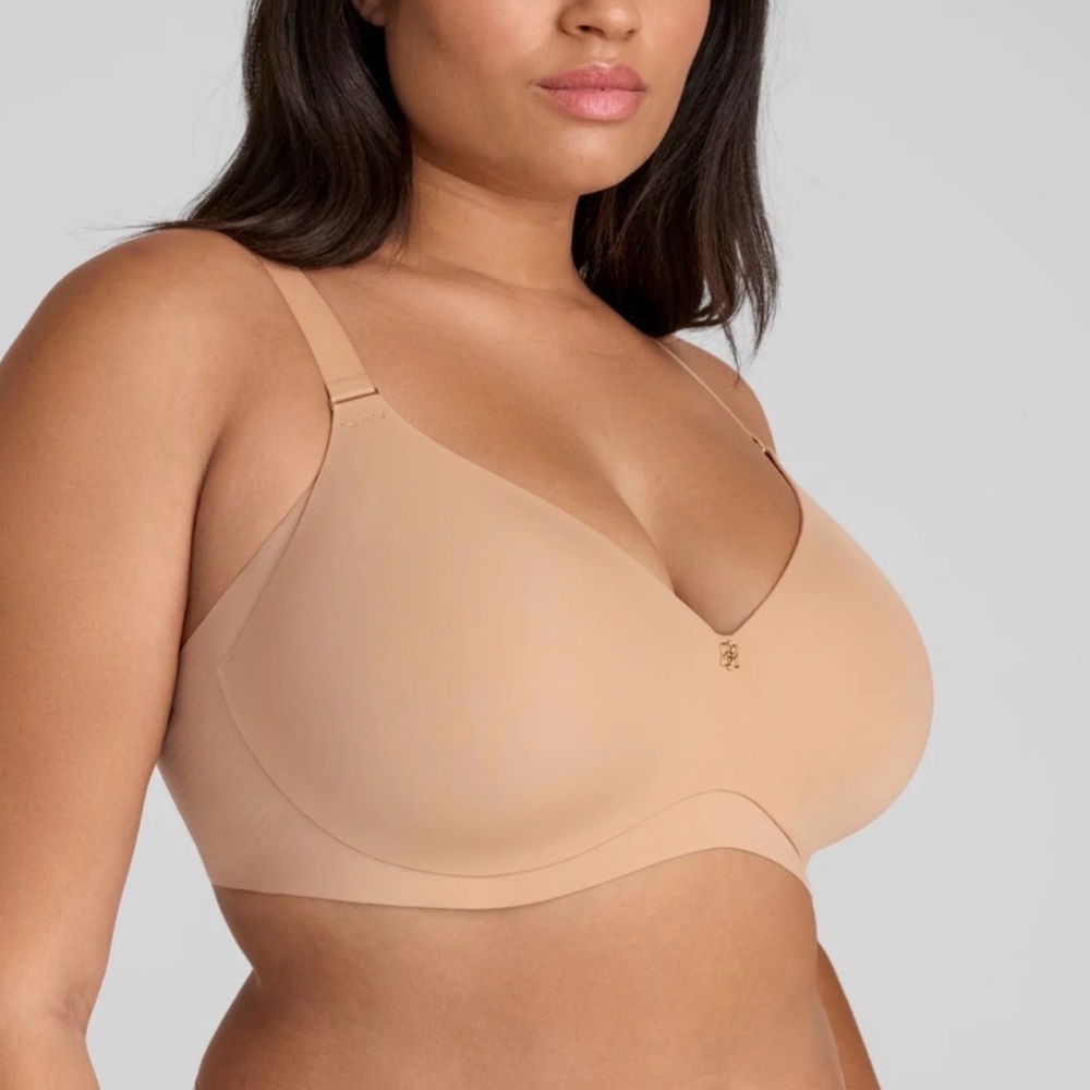 Honeylove Cloud Embrace Wireless Contour‎ T-Shirt Bra in Nude Tan Sz 42D NWT - Picture 2 of 16